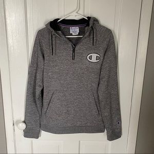 champion hooded quarter-zip